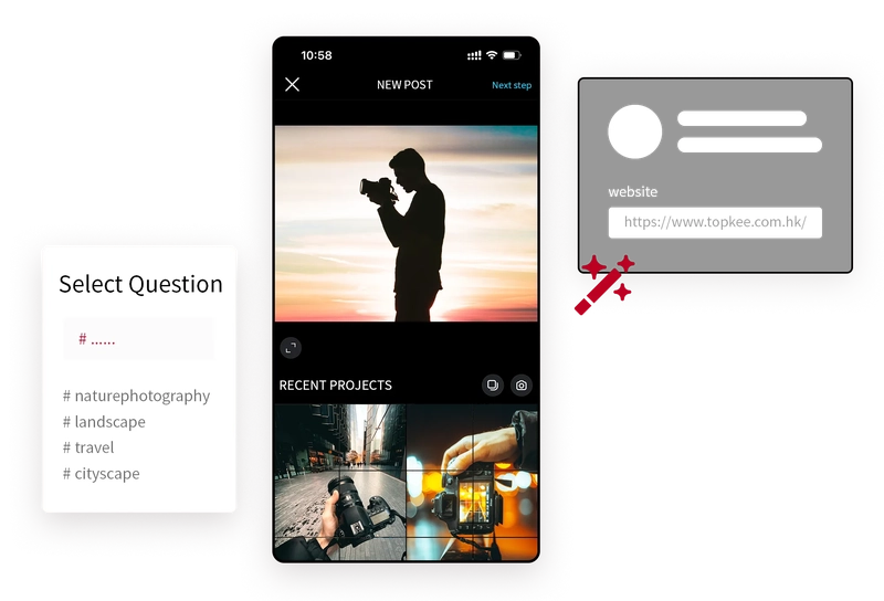 Instagram account operation