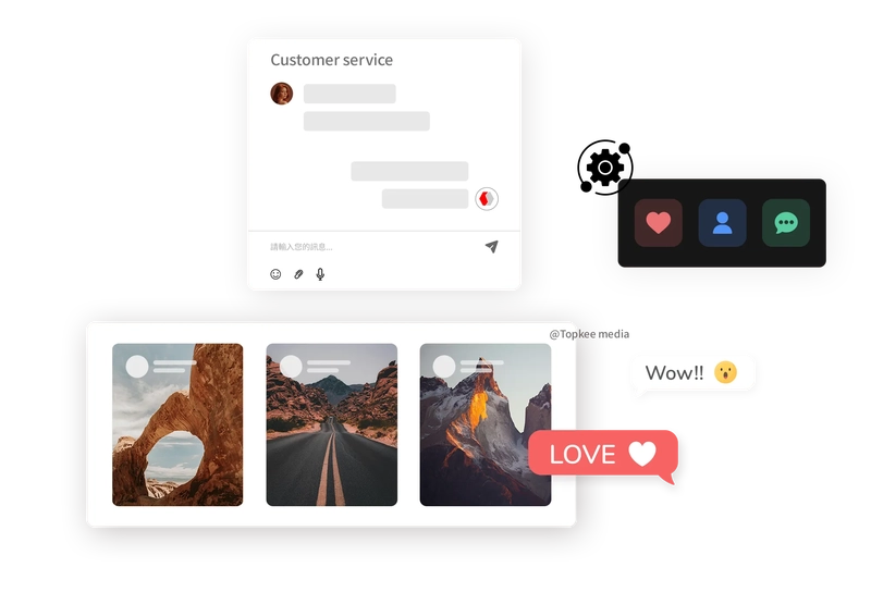 Social customer service